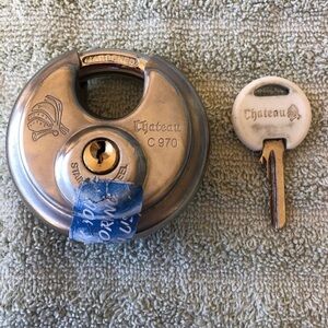 CHATEAU C 970 Heavy Duty Stainless Steel Lock with Key